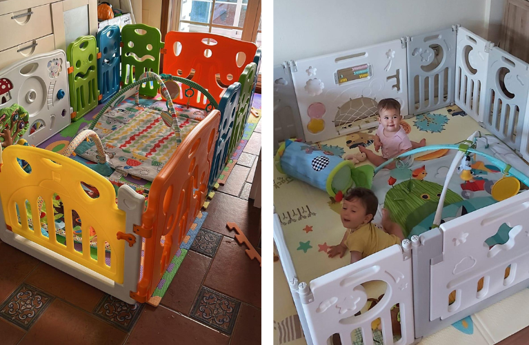parque o corralito infantil para gemelos o mellizos