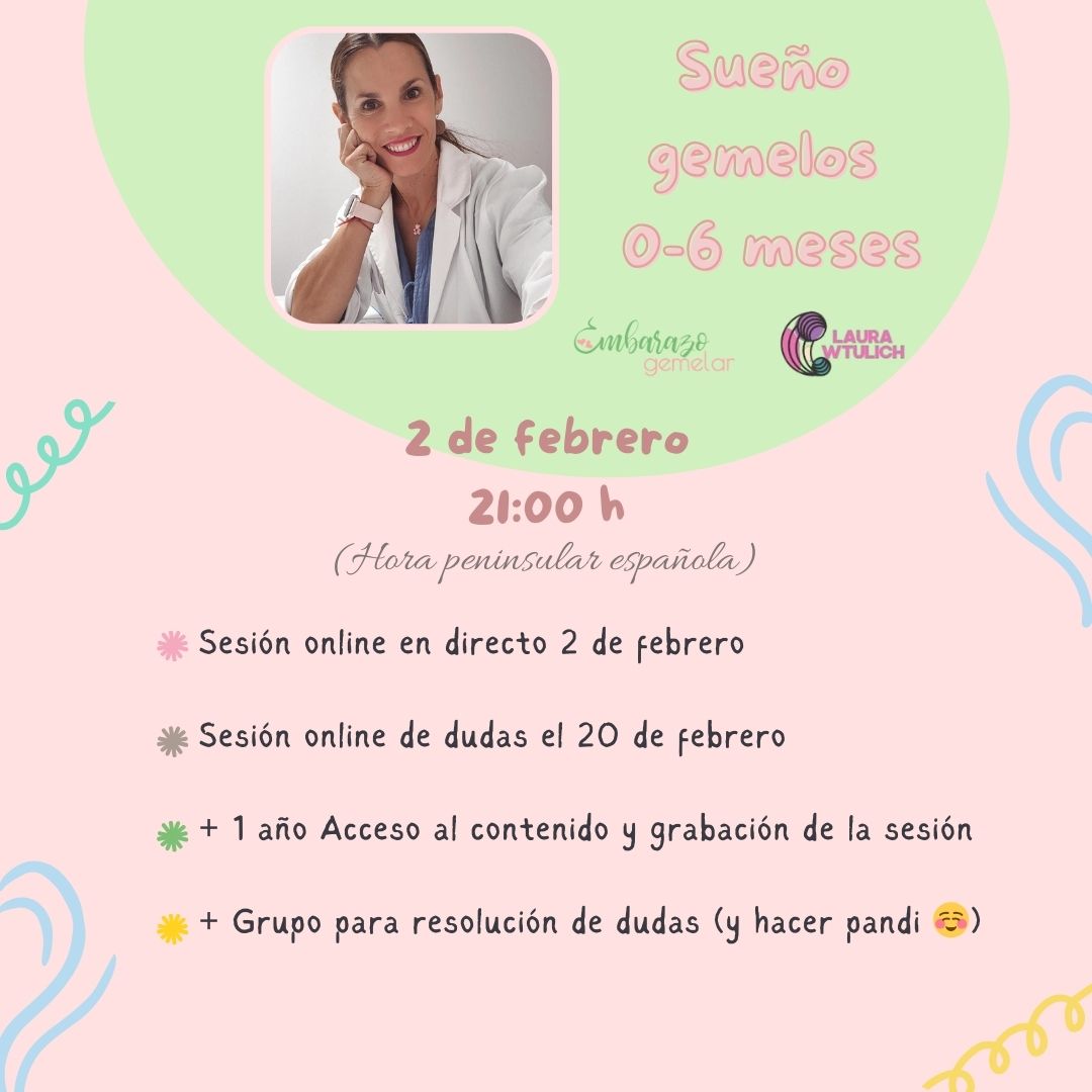 Taller sueño infantil gemelos 0 a 6 meses